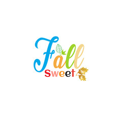 Autumn sale round banner. fall ad circle shape with liquid form at the center and text offer a sign—red, orange abstract leaves in simple flat paper cut style.
