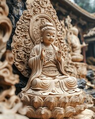 Fototapeta premium Chinese animation student 3D child modeling creating child model for animation