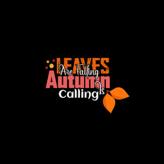 Autumn sale round banner. fall ad circle shape with liquid form at the center and text offer a sign—red, orange abstract leaves in simple flat paper cut style.
