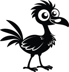 Tropical Funny Bird Vector