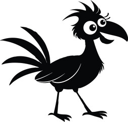 Obraz premium Tropical Funny Bird Vector
