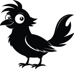 Tropical Funny Bird Vector