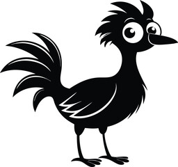 Tropical Funny Bird Vector
