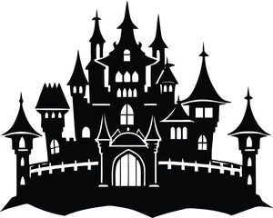 Obraz premium Victorian Castle Procreate Vector