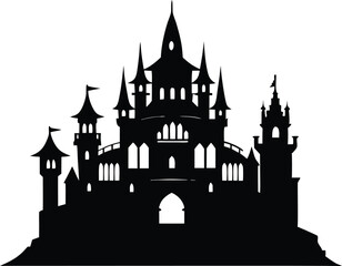 Obraz premium Victorian Castle Procreate Vector