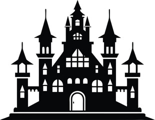 Obraz premium Victorian Castle Procreate Vector
