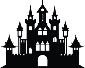 Obraz premium Victorian Castle Procreate Vector