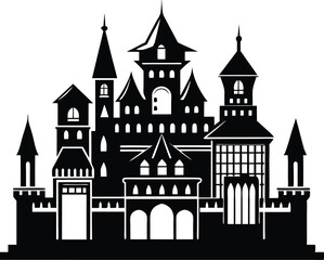 Obraz premium Victorian Castle Procreate Vector