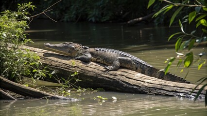 Crocodile, sharp and realistic, Photo, Natural light
