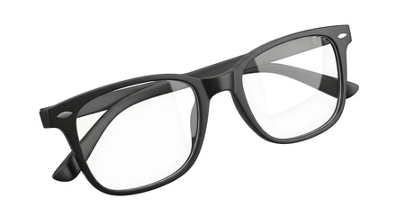 Black rectangular eyeglasses