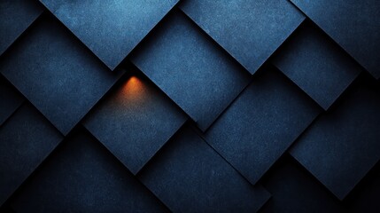 Intricate blue pattern with a hint of warmth in an artistic composition