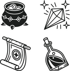 Web contact icon set: vector communication symbols for business and internet design