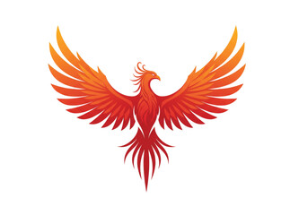Red Phoenix Logo Set – Fiery Flame Bird Vectors, Legendary Firebirds, Tribal Tattoo Designs, Rebirth Icons, Mythical Flying Creature Art