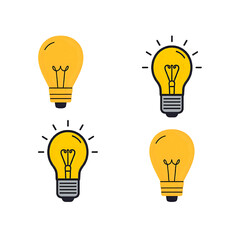 light bulb vector illustration