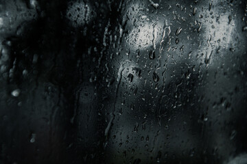 雨の日の夕方