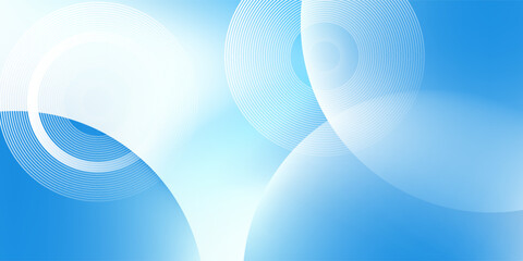 Gradient abstract background with circular line patterns. Vector
