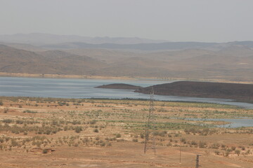 A view of ouarzazate lake known as Barrage El Mansour Eddahbi
