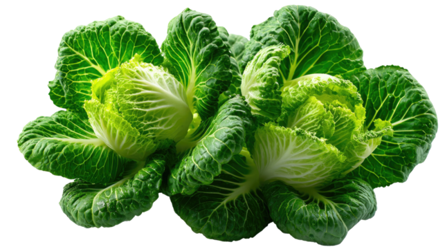Fresh Cabbage Duo: Presenting two vibrant cabbages with tightly packed, textured leaves, embodying freshness and wholesome, ready to enhance any culinary theme or health-related project.