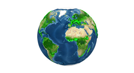 Fototapeta premium Detailed earth globe visual