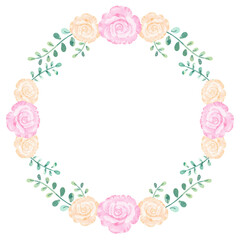 flower wreath frame