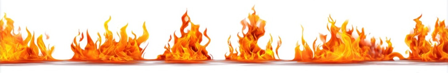 Dynamic Flames A Collection of Blazing Fire Elements for Creative Designs and Fiery Compositions