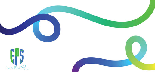 Set of Gradient Lines in Doodle Style. Abstract 3d Graphic Design Elements. Vector Color Squiggle Shapes.eps10