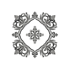 ornamental round frame