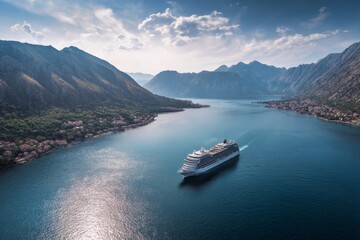 Cruise Through Kotor Bay Breathtaking Mountain Views and Turquoise Waters for a Unforgettable Journey.