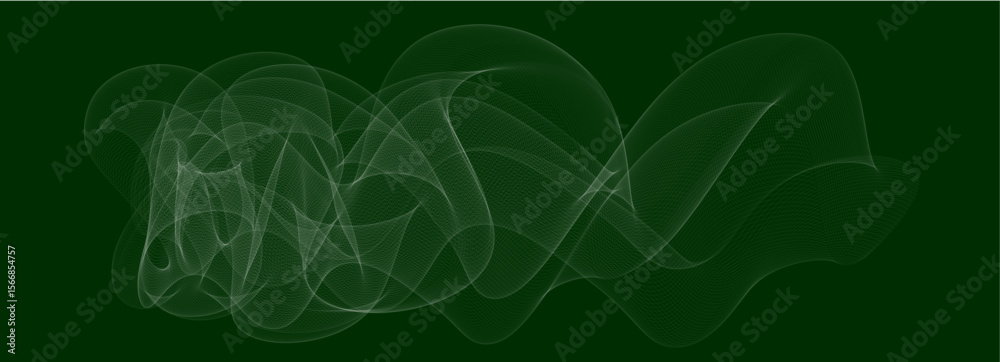 Aufkleber a vector image with ultra-thin lines that create the effect of dynamic fluid geometry. the shape res