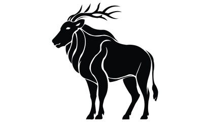 kudu, ibex, antlers, antelope, bighorn mountains, sheep silhouette, animal silhouette, bongo silhouette, wildebeest kudu silhouette, ibex silhouette, antlers silhouette