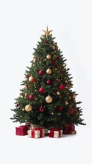 christmas tree with christmas decorations