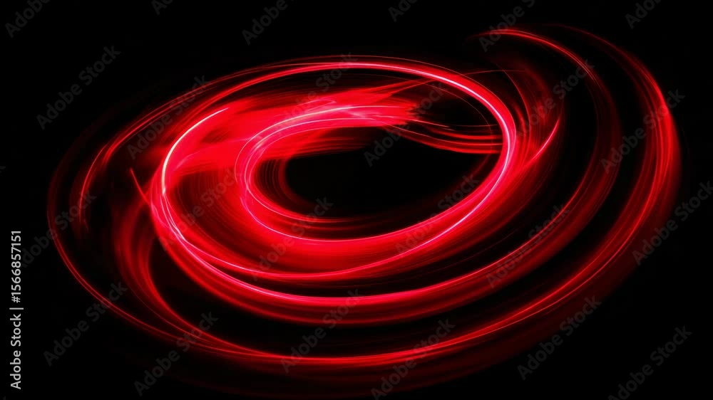 Aufkleber dynamic red light swirls creating a mesmerizing visual effect in motion
