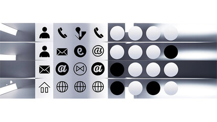 3d abstract metal background with colorful pill shapes and number elements in a modern illustration style