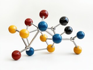 Obraz premium Molecule model structure atom science education learning