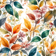 abstract nature tea leaf inspired shimmering warm summer color pallet use to make vibrant leaves...