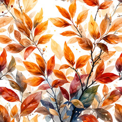 abstract nature tea leaf inspired shimmering warm summer color pallet use to make vibrant leaves...