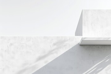 Ultra Hd Picture of a White Wall with a White Structure and a Small White Building on it