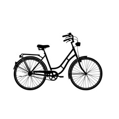 Classic City Bicycle with Basket and Rear Rack for Urban Commuting and Leisure Rides