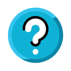 Help Icon with Question Mark for Customer Support