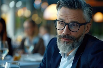 High Quality Picture of Handsome Business Man Meeting in Luxury Restaurant