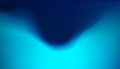 Gradient Abstract Blue Background with Wave Light Gradation and Soft White Texture Effect. Fluid Neon Pattern in Holographic Water Vector for Modern Tech Design. Vibrant Iridescent Aurora.