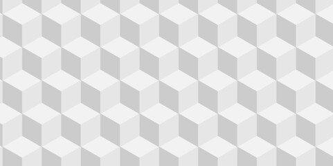 Structure geometric white block box cube seamless pattern grid vintage surface triangle web monochrome square texture white overlap cubic background.	