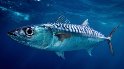 Obraz premium Mackerel underwater portrait