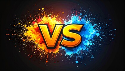 Graffiti-style V/S logo with splattered paint effects, urban street vibe, bold typography with edgy shadows"
