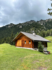 house in the mountains