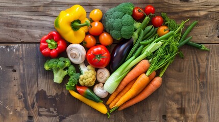 野菜で描く、愛のハート