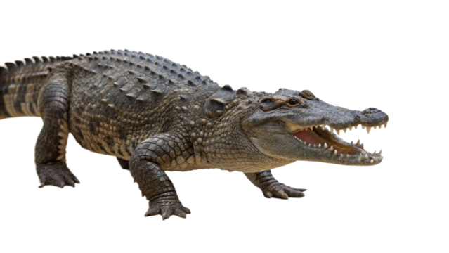 Crocodile, isolated transparent background