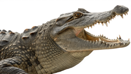 Crocodile, isolated transparent background