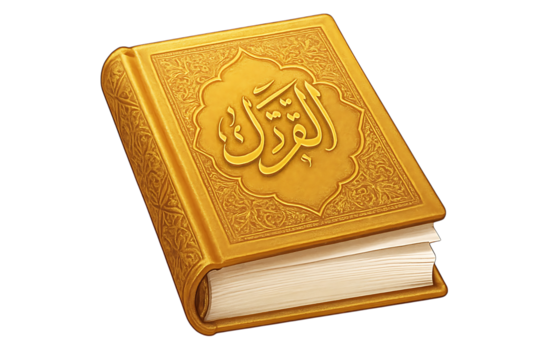 Sacred Quran Golden Book of Islamic Teachings and Verses