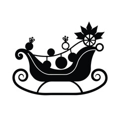 -christmas-sleigh-with-red-and-green-decorations--.eps